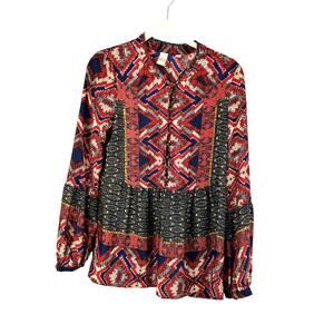 Konrad & Joseph Anthropologie Multicolor Peasant Blouse Size XS EUC